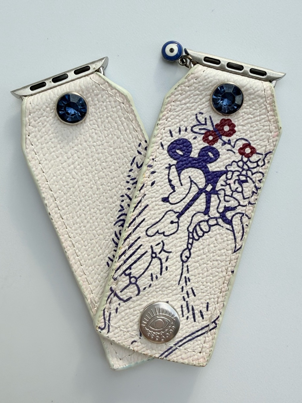 Watch Me Creations Disney Mickey Violet Blue Apple Watch‎ Band